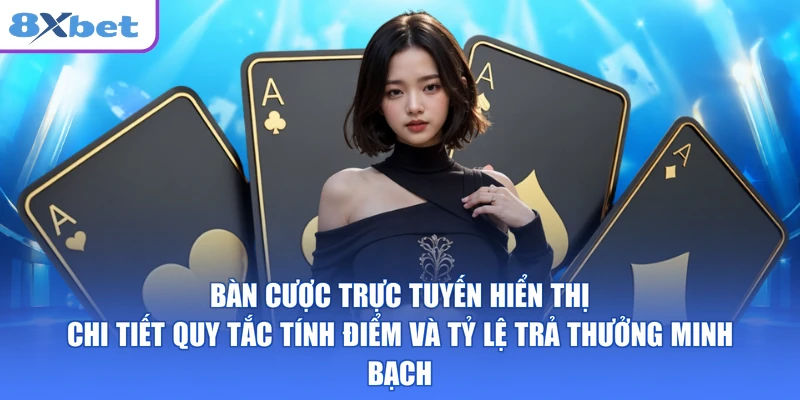 Bàn cược trực tuyến hiển thị chi tiết quy tắc tính điểm và tỷ lệ trả thưởng minh bạch