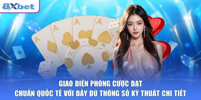 Giao diện phòng cược đạt chuẩn quốc tế với đầy đủ thông số kỹ thuật chi tiết